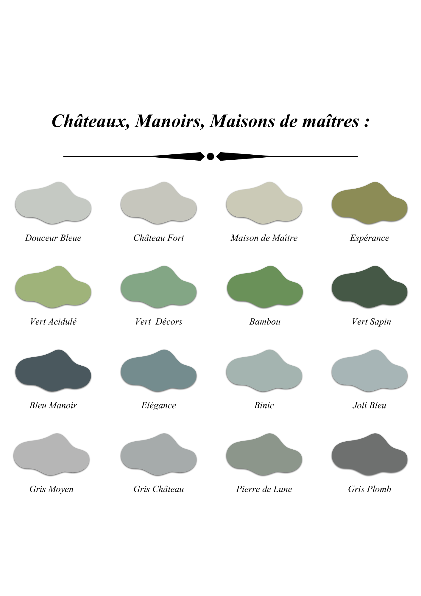 Nuancier pour les couleurs des monuments historiques