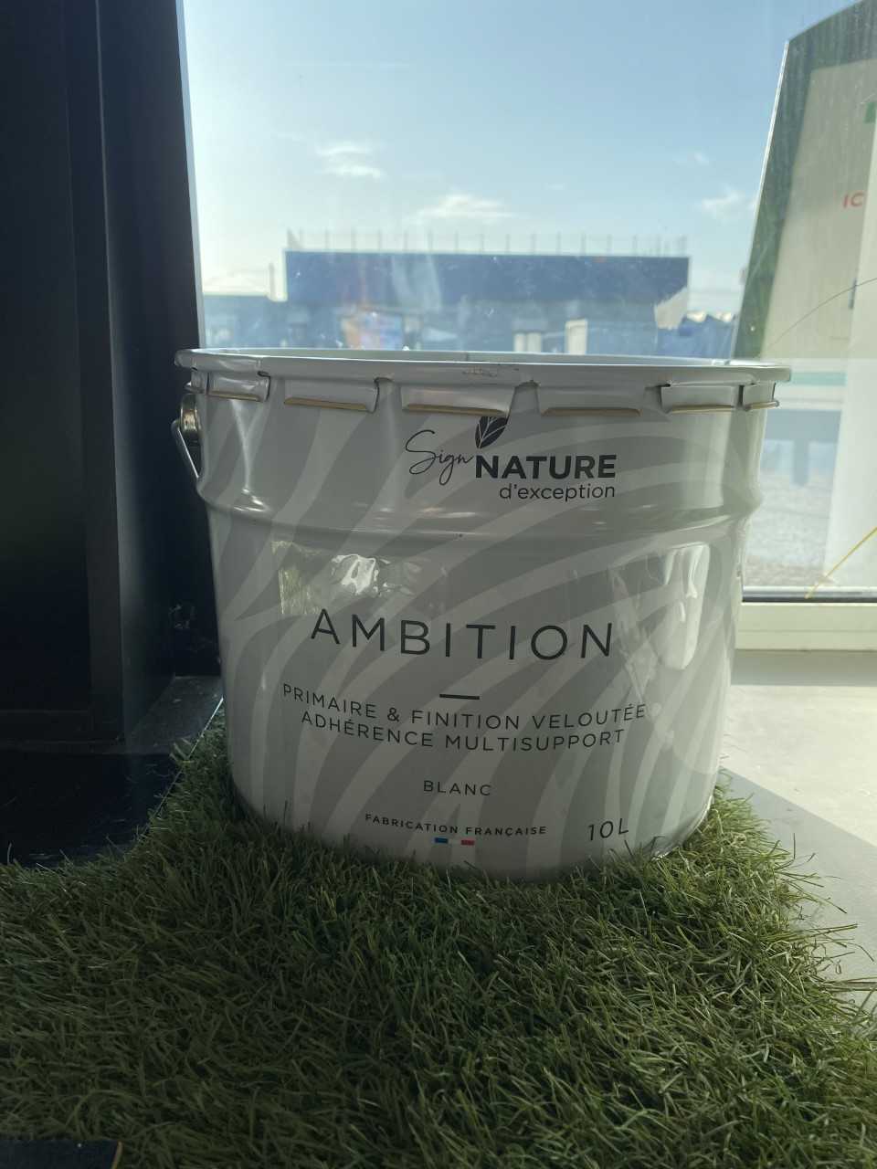 Sign'nature AMBITION - Primaire et finition velours blanc pour tous les supports en intérieur comme en extérieur