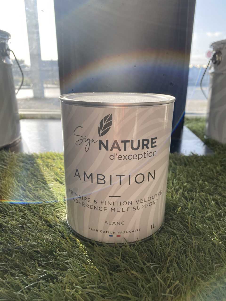 Sign'nature AMBITION - Primaire et finition velours blanc pour tous les supports en intérieur comme en extérieur
