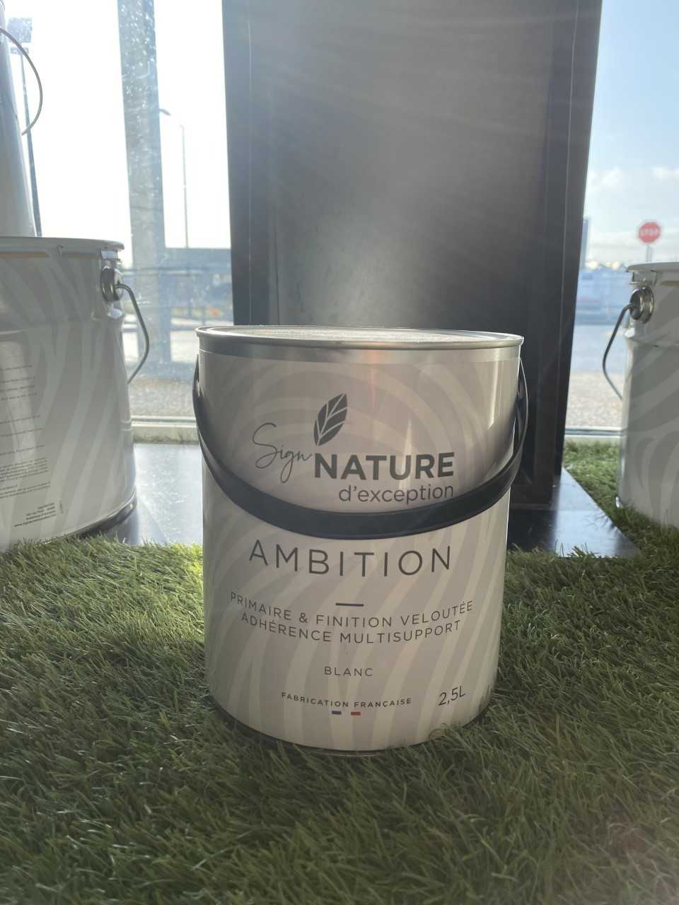 Sign'nature AMBITION - Primaire et finition velours blanc pour tous les supports en intérieur comme en extérieur