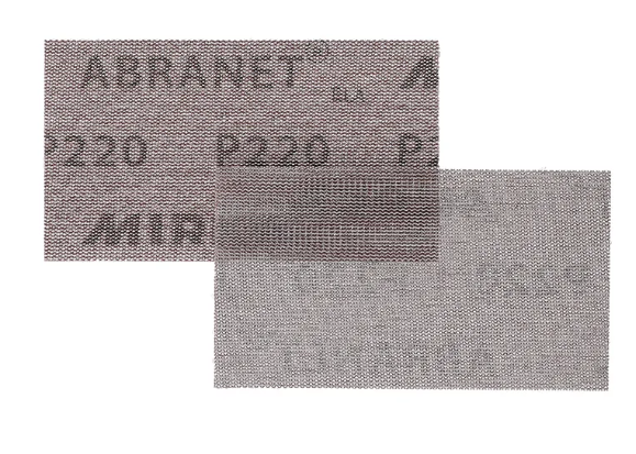 Abranet® 70 x 125 mm MIRKA - Coupe abrasive auto-agrippante maille micro-perforée