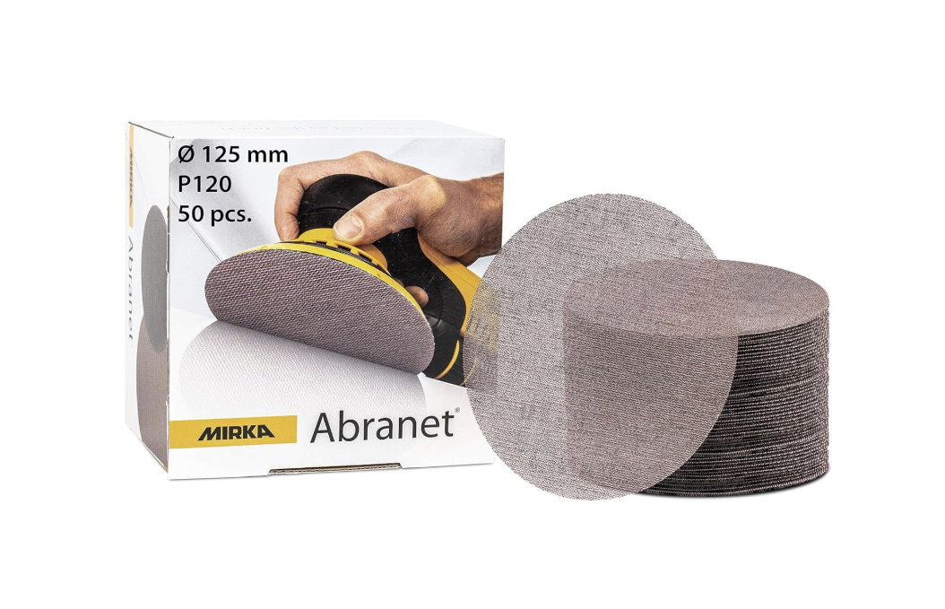 Abranet® Ø 125 mm MIRKA - Disque abrasif auto-agrippant maille micro-perforée