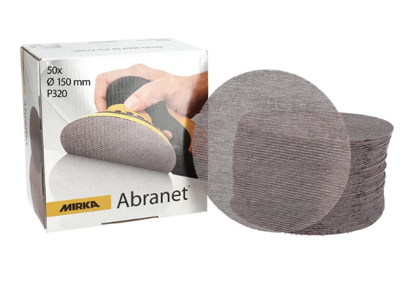 Abranet® Ø 150 mm MIRKA - Disque abrasif auto-agrippant maille micro-perforée