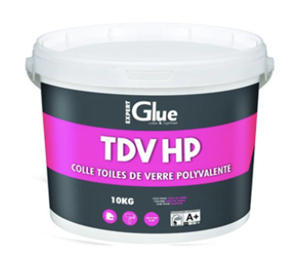 TDV HP - Colle toile de verre et structures à peindre prête à l'emploi
