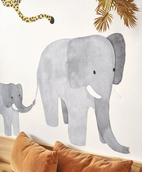 Papier Peint Panoramique CASADECO - Elephants march spray up