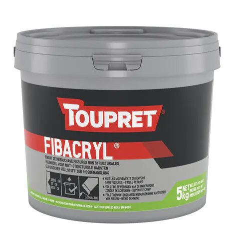 TOUPRET - Enduit de rebouchage fibré Fibacryl