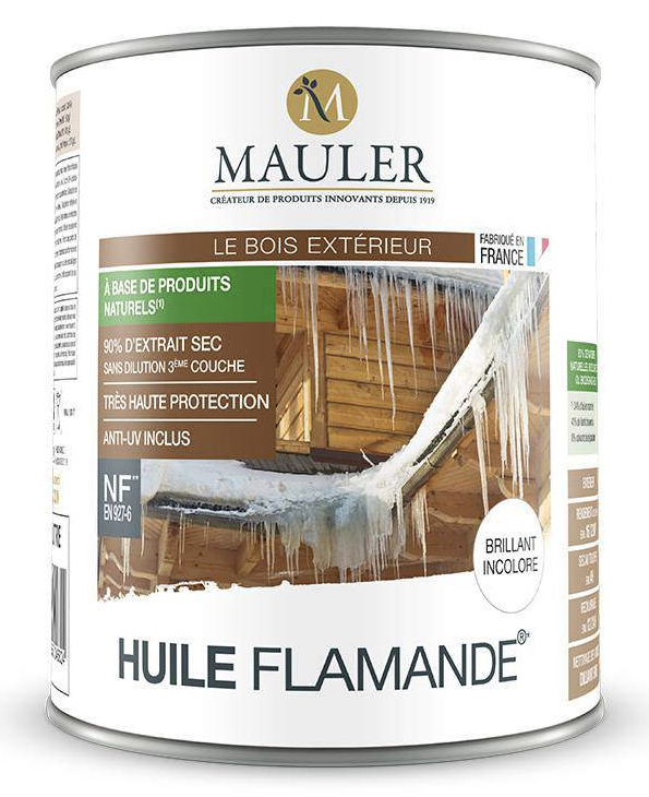 MAULER - Huile flamande brillante incolore 1L