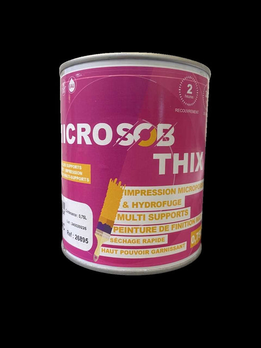 Impression mat d’adhérence sur tous supports usuels du bâtiment et anciens fonds peints - Microsob Thix