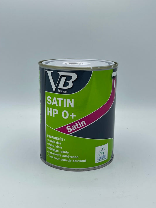 VB Satin HP O+ Blanc - Peinture de finition satinée pour murs et plafonds