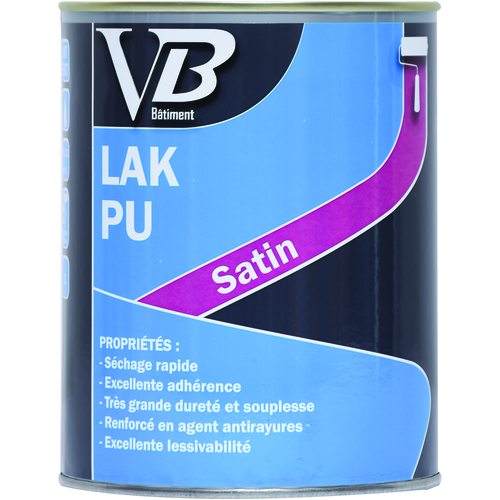 VB Lak PU Satin blanche - Peinture pour boiseries, huisseries, mobilier, murs et plafonds