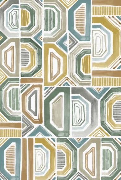 Papier Peint Panoramique CASAMANCE - Bogolan