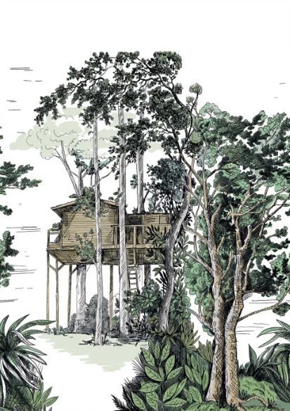 Papier Peint Panoramique CASELIO - The Garden Shed