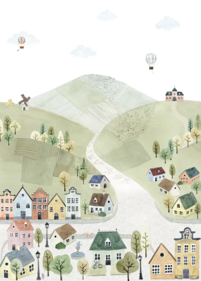 Papier Peint Panoramique CASADECO - Welcome to the village