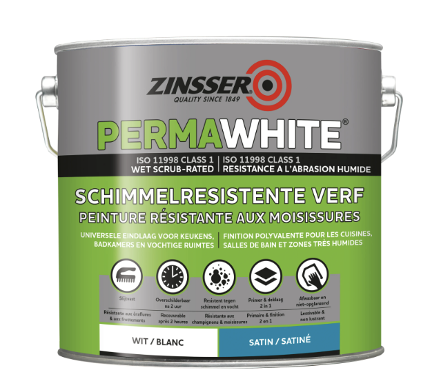 Peinture de haute performance contre les moisissures - Zinsser Permawhite