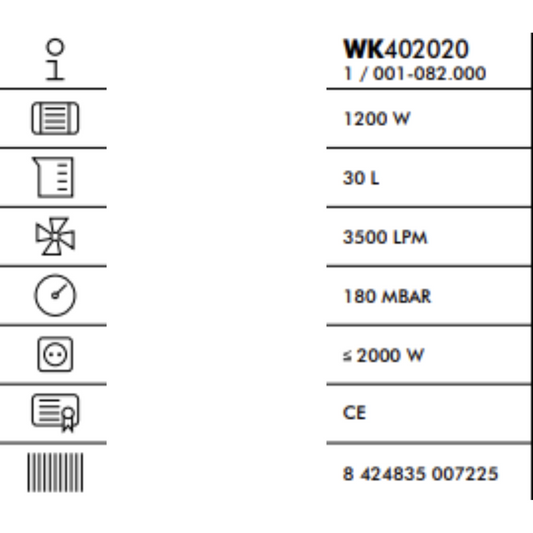 Aspirateur sec humide WERKU