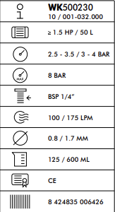Jeu Pistolets Peinture Gravité HVLP-I WERKU