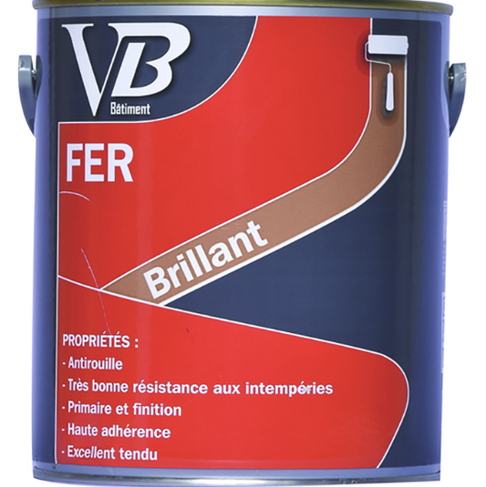 VB Fer Brillant nuancier Chromatic - Peinture glycéro intérieur et extérieur pour surfaces métalliques (fer et métaux ferreux)