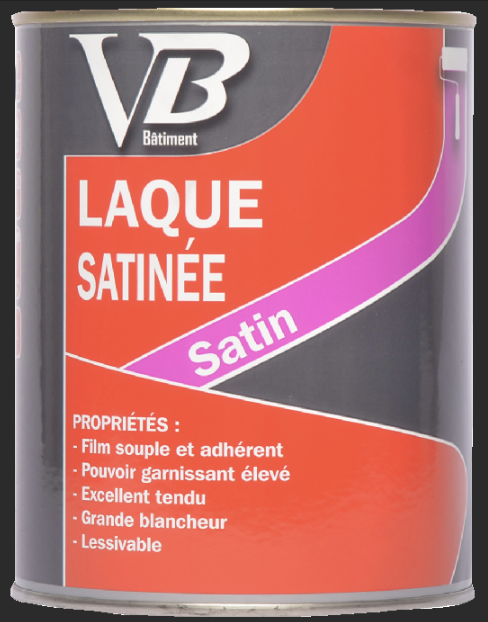 VB Laque satin blanche - Peinture glycéro pour boiseries