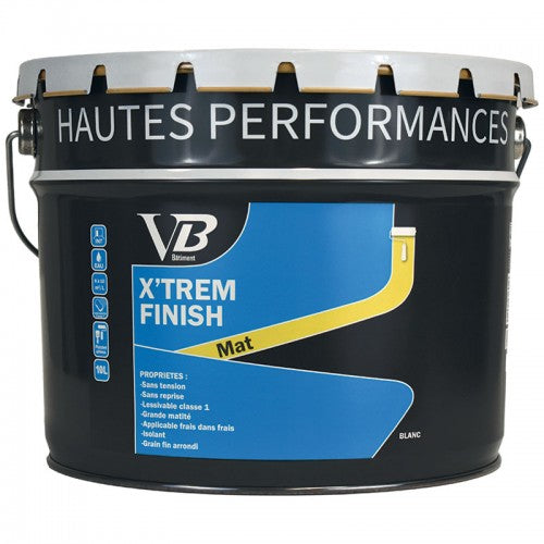 VB X'Trem Finish - Peinture mate blanche très couvrante pour murs et plafonds