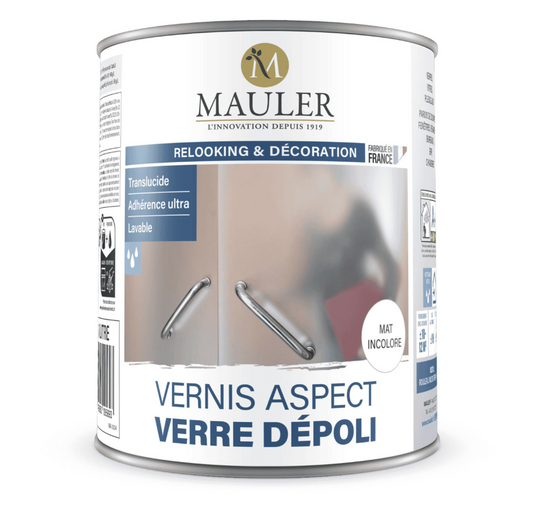 MAULER - Vernis aspect verre dépoli mat incolore 1L
