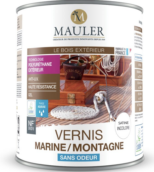 MAULER - Vernis Marine / Montagne Satiné Incolore 2.5L