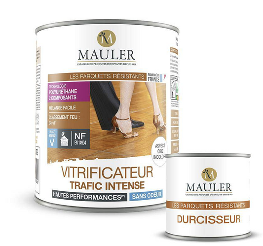 MAULER - Vitrificateur trafic intense aspect cire incolore 1L
