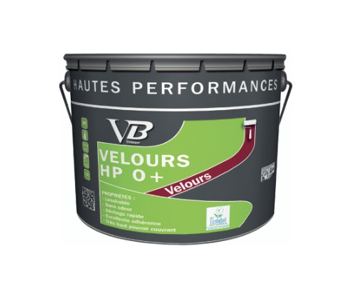 VB Velours HP O+ blanc - Peinture de finition velours pour murs et plafonds