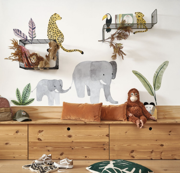Papier Peint Panoramique CASADECO - Elephants march spray up