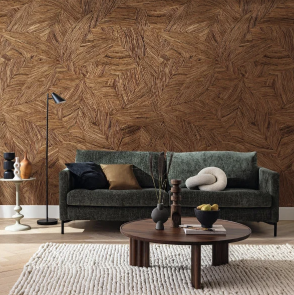 Papier Peint Panoramique CASELIO - Wood Leaves