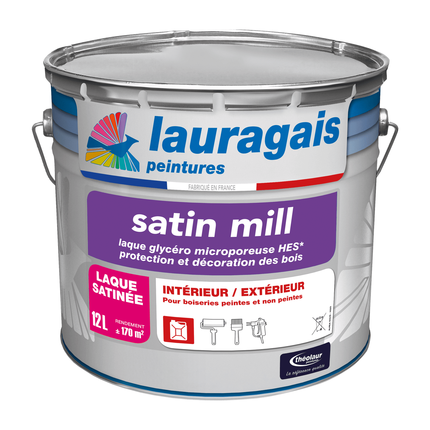 Satin mill - Peinture glycéro pour les boiseries nuancier 1825