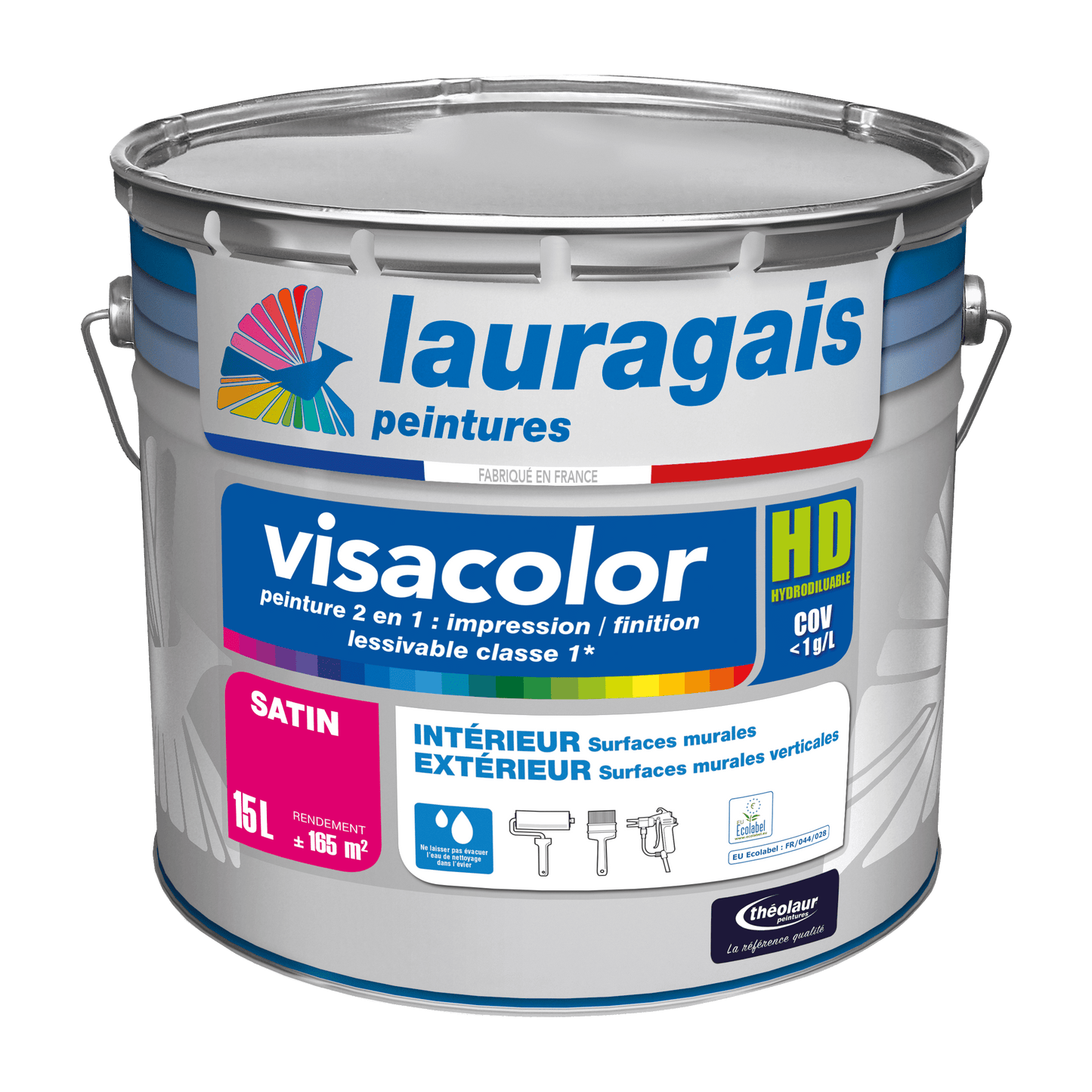Visacolor HD satin nuancier 1825 - Peinture pour murs en intérieur et extérieur abrité