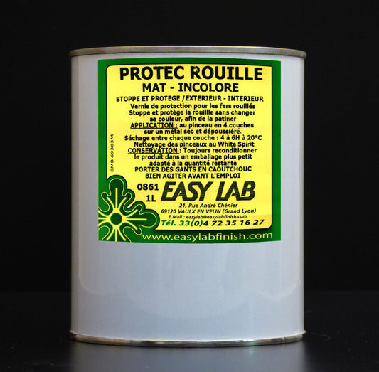 EASY LAB - Protec-rouille extérieur/intérieur mat ou satin 1L