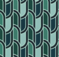 Papier peint Vinyl sur intissé Marcel Vert et Bleu LUTECE 51223904