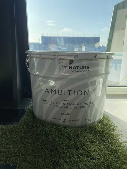 Sign'nature AMBITION -  Primaire et finition velours blanc pour tous les supports en intérieur comme en extérieur