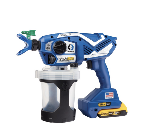 Airless Ultramax portable sans fil HH GRACO avec 2 batteries compactes + chargeur lithium-ion ref 17P258