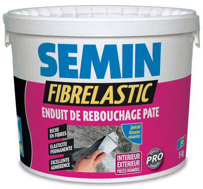 SEMIN - Enduit de rebouchage souple FIBRELASTIC