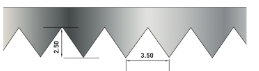 OCAI - Couteau "Silver colle" dents fines