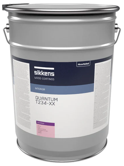 VERNIS PREMIUM PU ACRYLIQUE QUANTUM T234 MAT GLOSS 5 - 30 BI-COMPOSANT 5L
