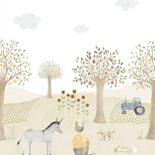 Papier Peint Panoramique CASADECO - The Farm Adventures with Donkey