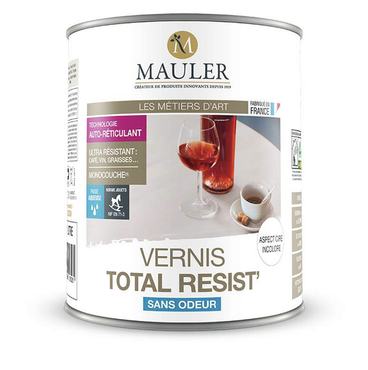 MAULER - Vernis Total Resist Incolore Aspect Cire 0.5L