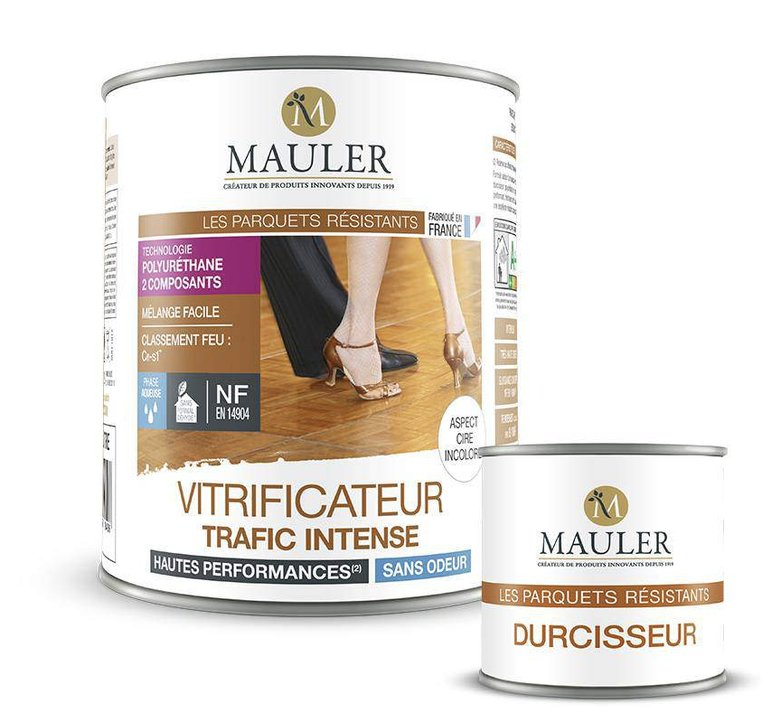 MAULER - Vitrificateur trafic intense aspect cire incolore 1L